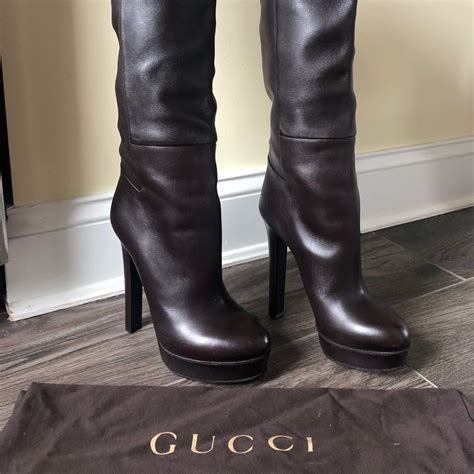 outfits to wear with gucci boots|Gucci high heel boots women.